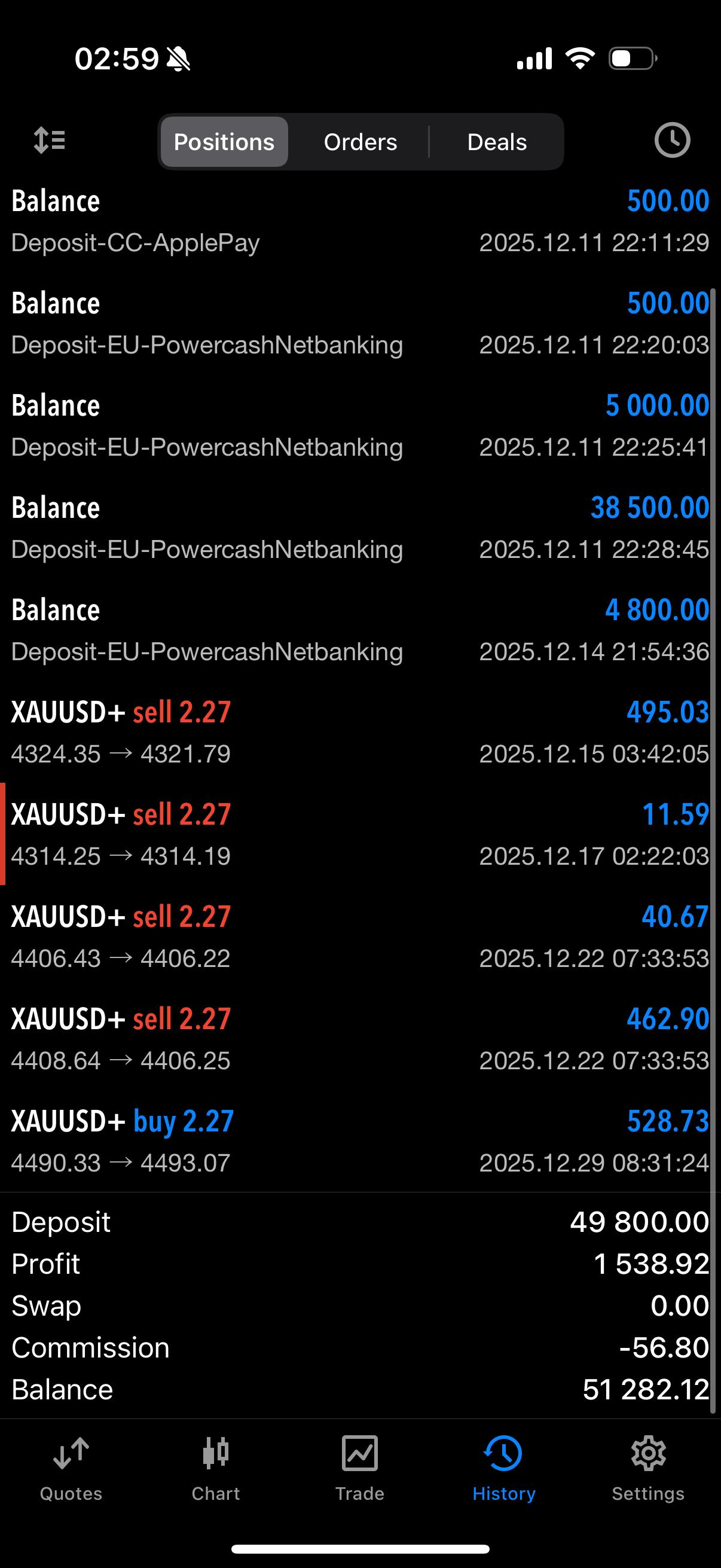 Client trade screenshot 7