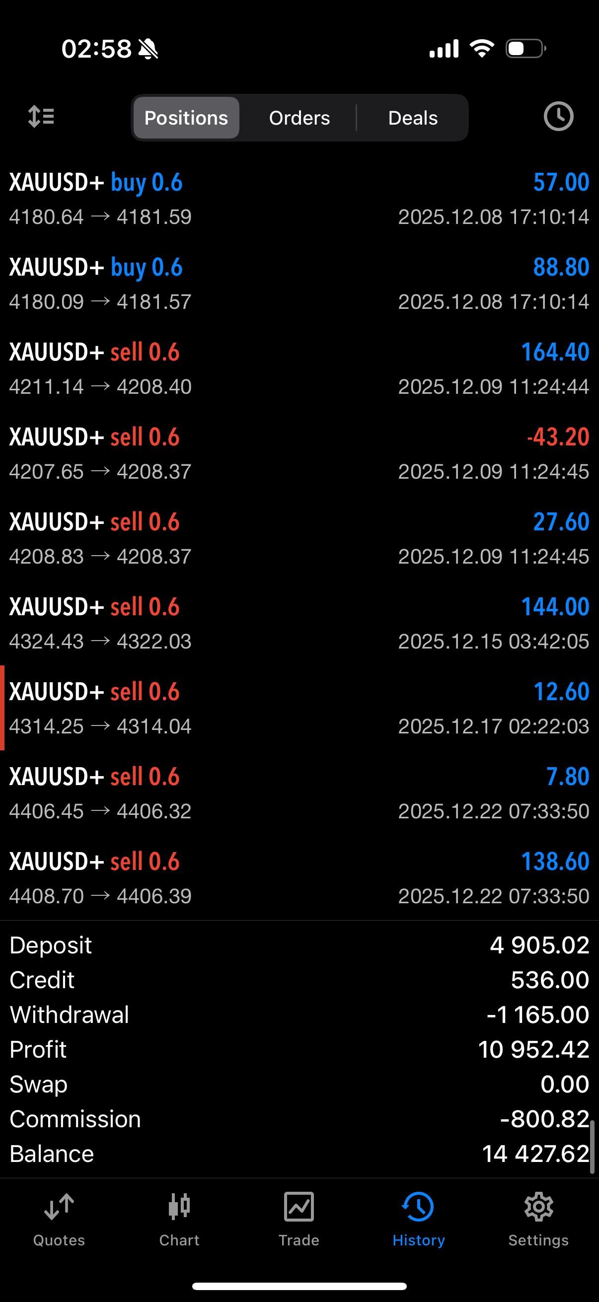 Client trade screenshot 8